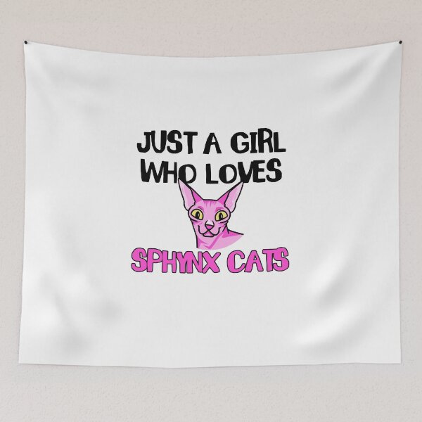 Item preview, Just A Girl Who Loves Sphynx Cats - funny sphynx cat gift for girl designed and sold by yssnyd.