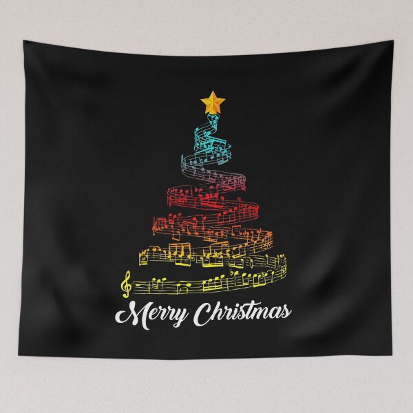 Item preview, Music note tree wish you a merry christmas musical designed and sold by WilliamMacken.