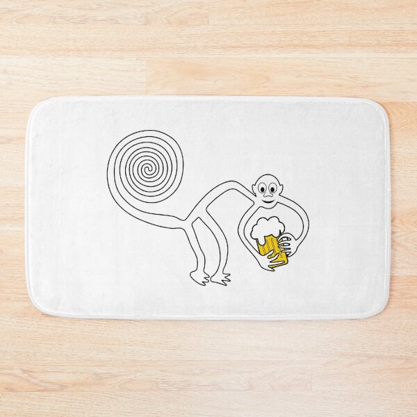 Item preview, Monkey with a pint of beer designed and sold by siloto.