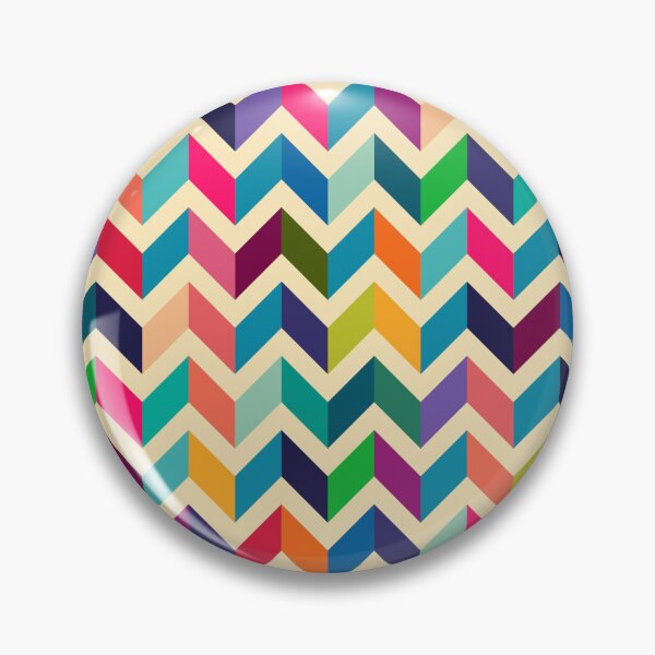 Item preview, Retro Zig Zag Colorful Pattern designed and sold by PatternMama.