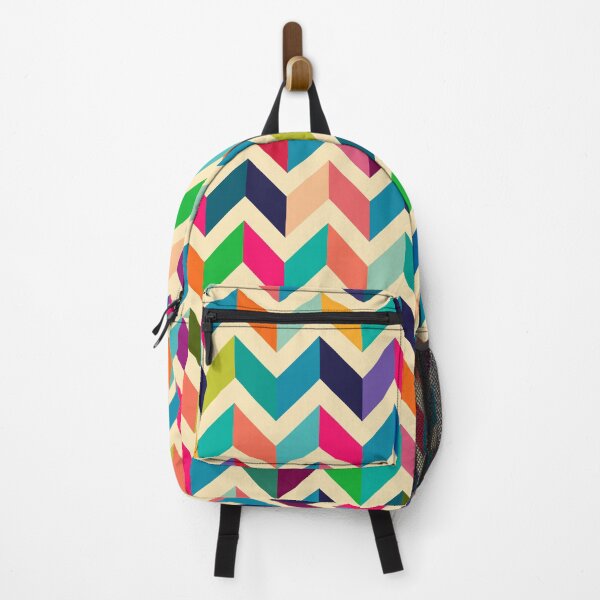 Item preview, Retro Zig Zag Colorful Pattern designed and sold by PatternMama.