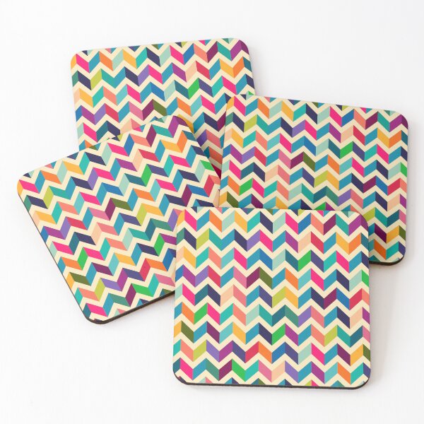 Item preview, Retro Zig Zag Colorful Pattern designed and sold by PatternMama.