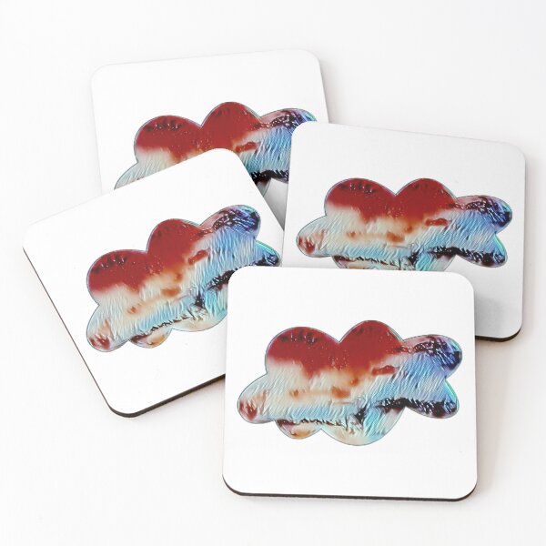 Item preview, Cloud shape in red and blue designed and sold by FlossOrFi.