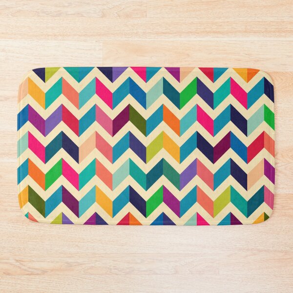 Item preview, Retro Zig Zag Colorful Pattern designed and sold by PatternMama.