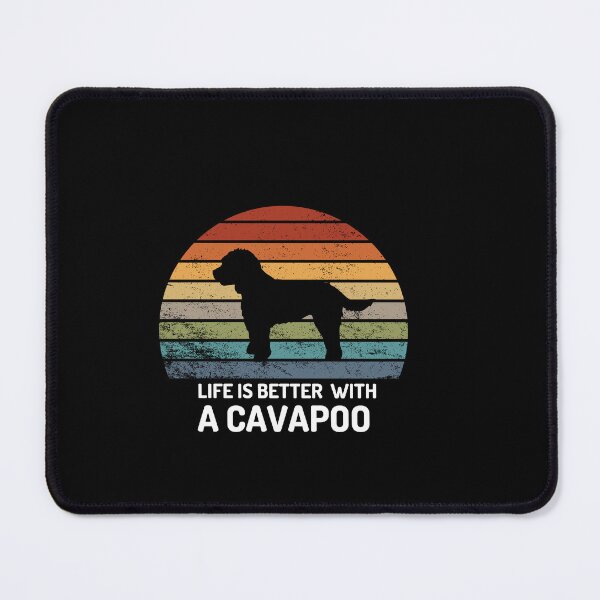 Item preview, Life is Better with a Cavapoo Retro sunset designed and sold by Dewlangrial.