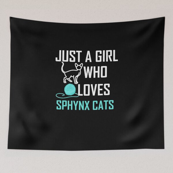 Item preview, Just A Girl Who Loves Sphynx Cats - sphynx cat lover birthday gift designed and sold by yssnyd.