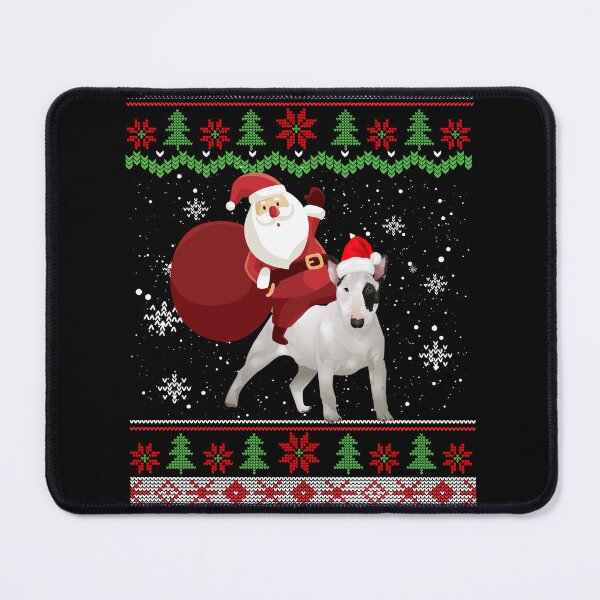 Item preview, Santa riding bull terrier ugly christmas gifts dog designed and sold by WilliamMacken.