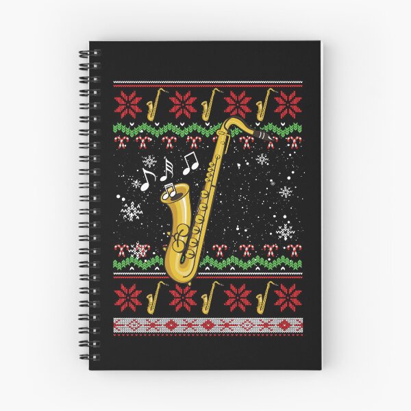 Item preview, Saxophone ugly christmas sweater lover saxophone tee designed and sold by WilliamMacken.