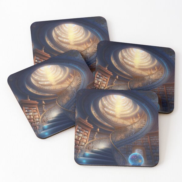 Item preview, Akashic Stairway Artwork, Meditation Art, Light Code Art, Spiritual Art, Galaxy Art Print   designed and sold by BeaconMarketing.