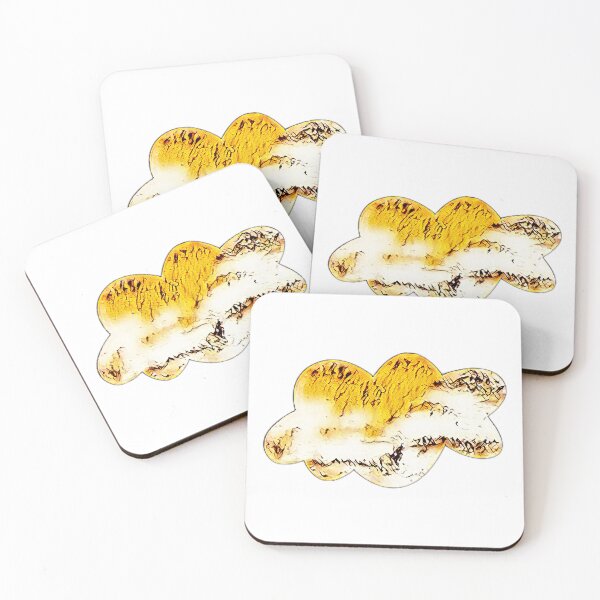 Item preview, Cloud shape in yellow designed and sold by FlossOrFi.