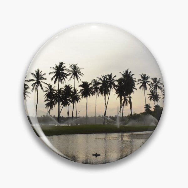 Item preview, Scenic morning view over palm trees by the lake designed and sold by mark-taylor.