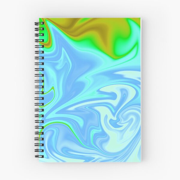Item preview, Blue Turquoise Green Orange Brown White Liquid Art. Liquid Marble. Abstract Design. designed and sold by Jason123za.