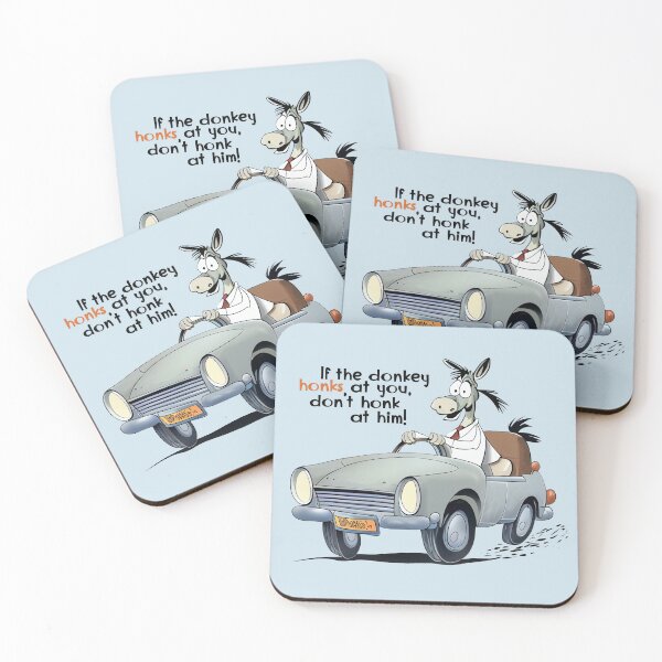 Item preview, Donkey as a car driver designed and sold by KOTOdesign.