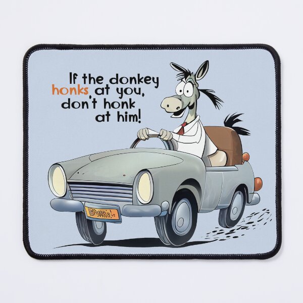 Item preview, Donkey as a car driver designed and sold by KOTOdesign.