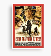 Old western movie poster Canvas Print
