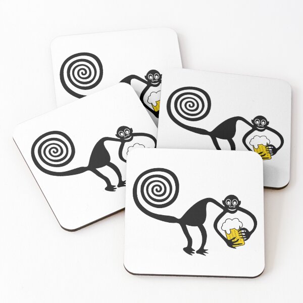 Item preview, Monkey with beer and beer belly designed and sold by siloto.
