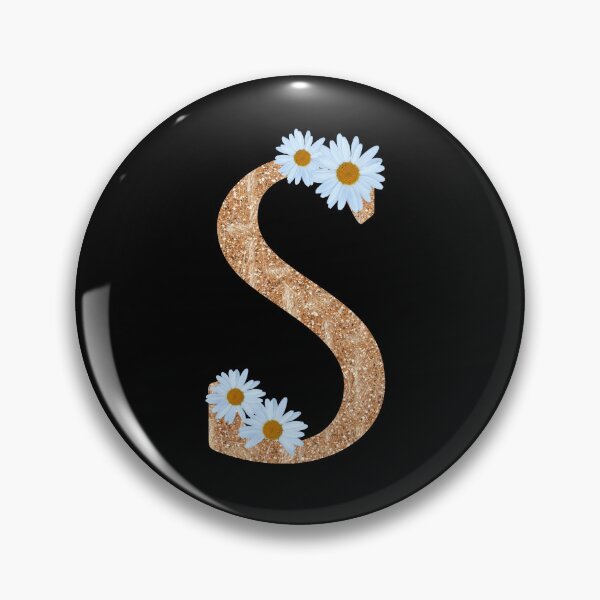Item preview,  Floral Shine Letter S, Educational stickers designed and sold by saimzgraphics.