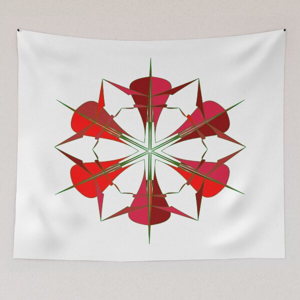 Item preview, Festive snowflake unique design W12 designed and sold by fishpressink.
