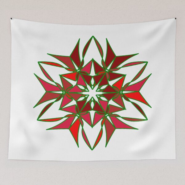 Item preview, Festive snowflake unique design W13 designed and sold by fishpressink.