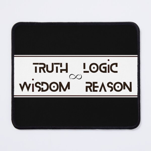Item preview, Truth Logic Wisdom Reason White and Black designed and sold by Yiorgos Designs.