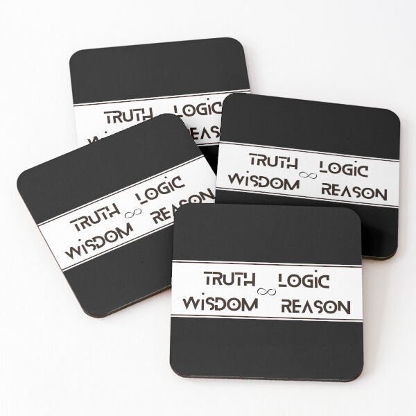 Item preview, Truth Logic Wisdom Reason White and Black designed and sold by Yiorgos Designs.