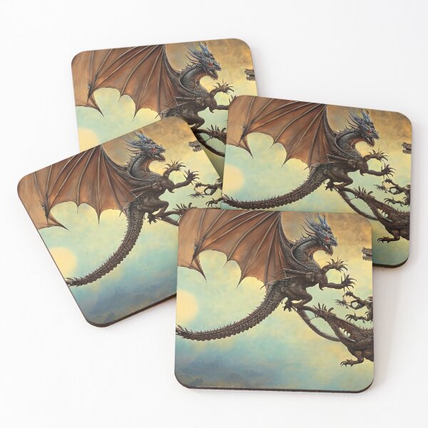 Item preview, Epic and bloody battle of monstrous dragons in the sky designed and sold by antonioruiz.