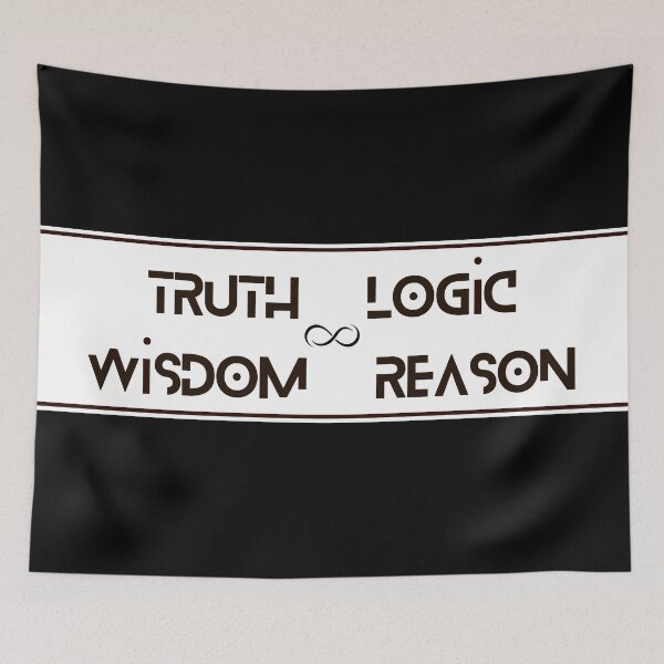 Item preview, Truth Logic Wisdom Reason White and Black designed and sold by Yiorgos Designs.