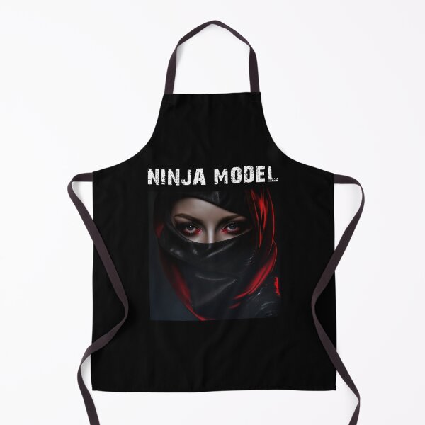 Item preview, Masked Female Ninja Model – Fashion Model Ninja Woman Warrior designed and sold by MadeByRobots.