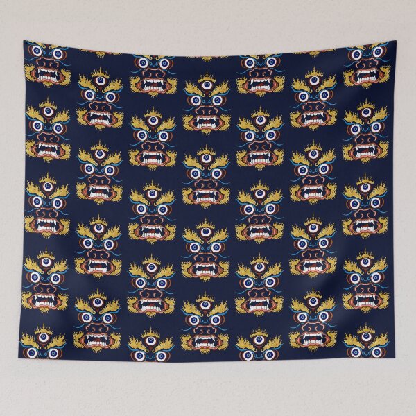 Item preview, MAHAKALA navy blue designed and sold by BEATRIZ ABAITUA.