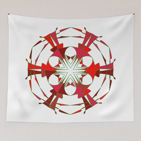 Item preview, Festive snowflake unique design W14 designed and sold by fishpressink.