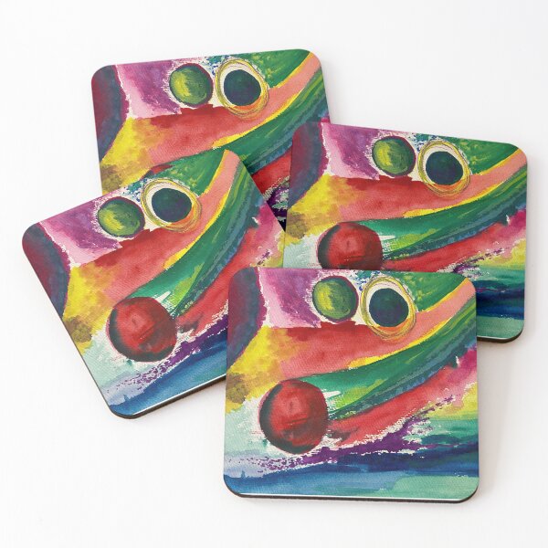 Item preview, The Cosmos, imagine a colourful universe with comets flying past planets, stars and suns designed and sold by YikiciArt.