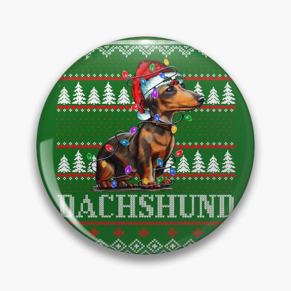 Item preview, dachshund ugly christmas sweater - dachshund lover xmas ugly pajama - dachshund through the snow designed and sold by wear4gamers.