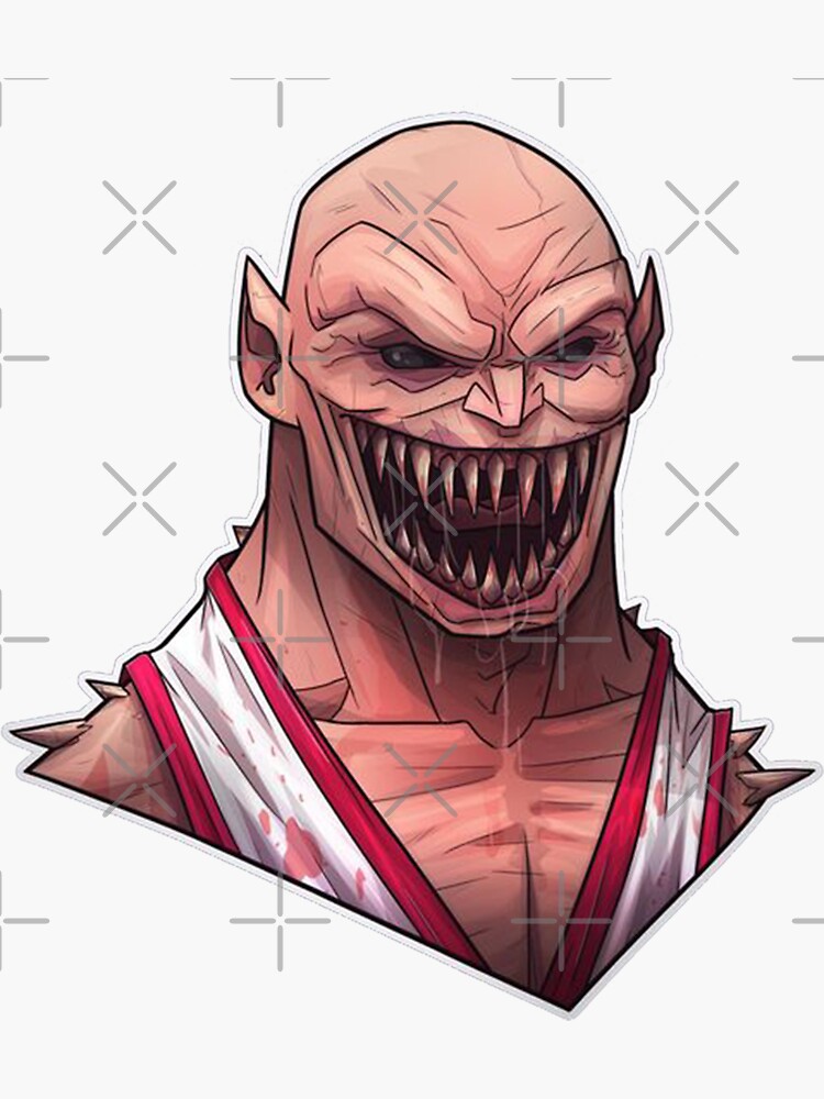 Mortal Kombat Baraka Smile Sticker for Sale by Shinobi23