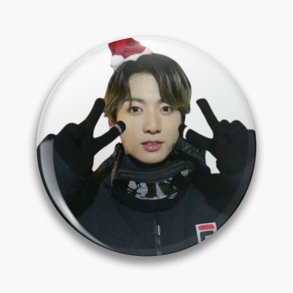 Item preview, Jk Jungkook Christmas Hat Cute Sticker designed and sold by tokki-drawings.