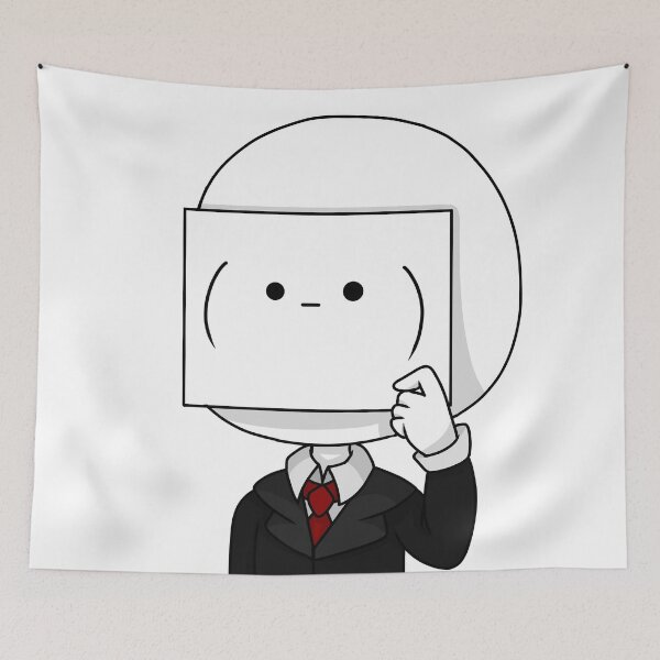 Item preview, slenderman face designed and sold by EveryCuteThings.