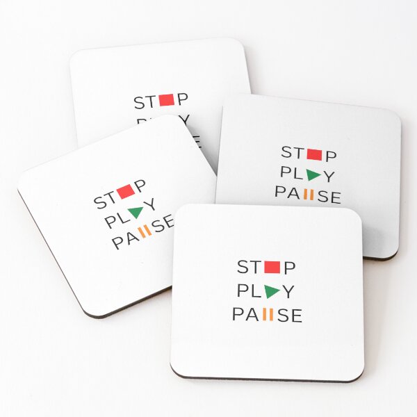 Item preview, Stop, Play, Pause designed and sold by SNart11.