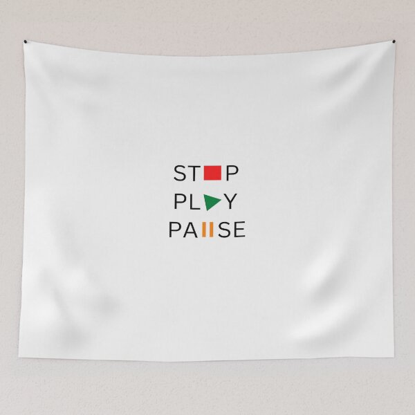 Item preview, Stop, Play, Pause designed and sold by SNart11.