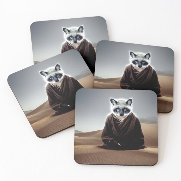 Item preview, Raccoon monk designed and sold by osssoconcept.