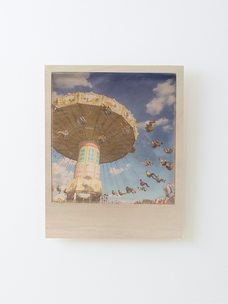 Alternate view of Impossible Project NC State Fair flying dutchman Mounted Print