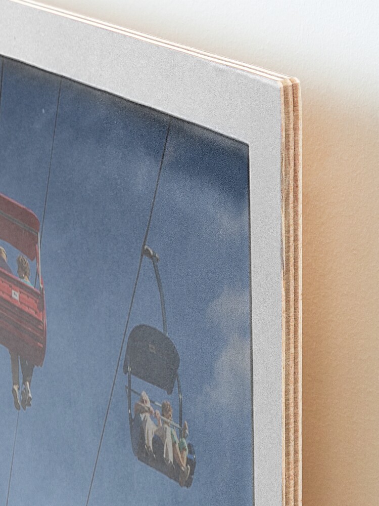 Alternate view of Impossible Project NC State Fair chair lift Mounted Print