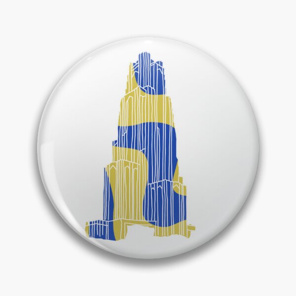 Item preview, Blue and yellow groovy - Cathedral of Learning designed and sold by marnilauren.