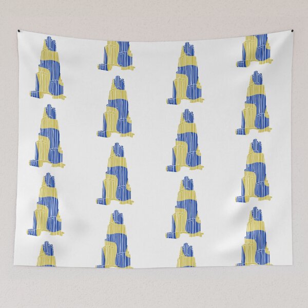 Item preview, Blue and yellow groovy - Cathedral of Learning designed and sold by marnilauren.