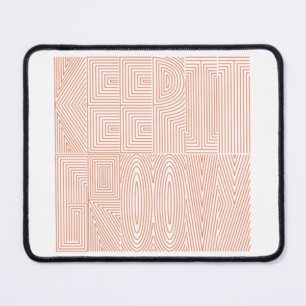 Item preview, Keep It Groovy orange lines typography art designed and sold by hockeng.