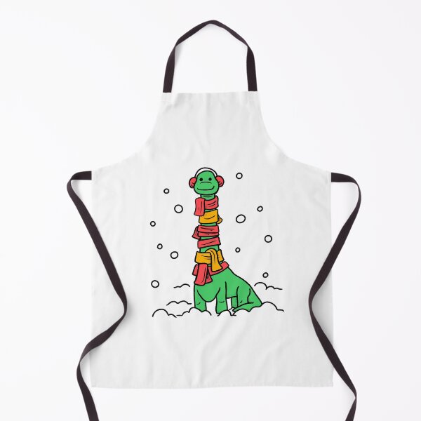 Item preview, Cute Dinosaur in the snow with scarves and earmuffs designed and sold by abowersock.