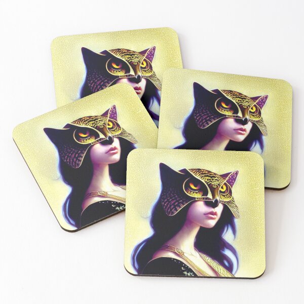 Item preview, cat owl woman AI designed and sold by SBlagojevic.