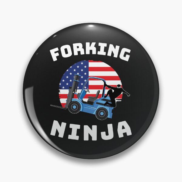 Item preview, Forklift Ninja, Forking Ninja BW, Industry Clothing designed and sold by TeamsterLife.
