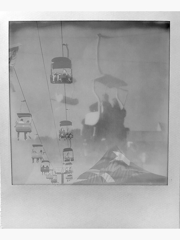 Impossible Project NC State Fair chair lift black and white by fmyers711