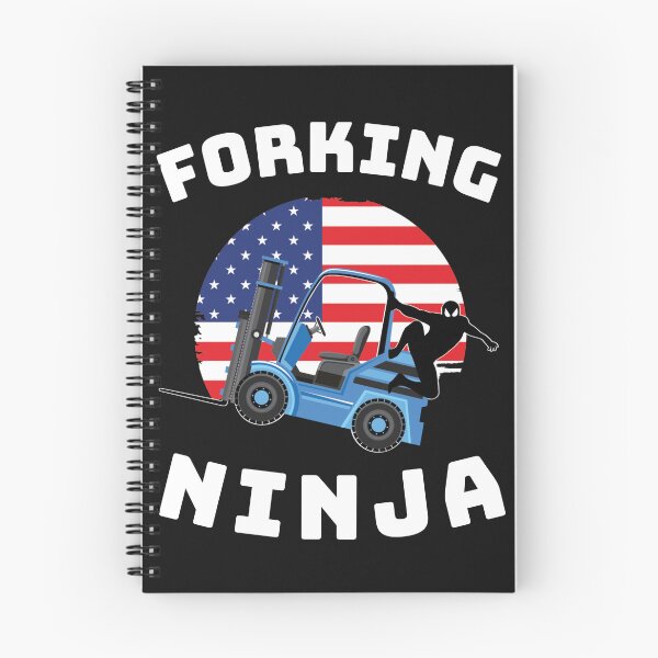 Item preview, Forklift Ninja, Forking Ninja BW, Industry Clothing designed and sold by TeamsterLife.