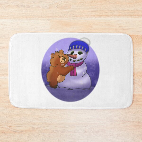 Item preview, Holiday Critters - Bear Cub & Snowman designed and sold by AnekArts.