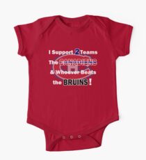 I support 2 teams - Montreal Canadiens One Piece - Short Sleeve